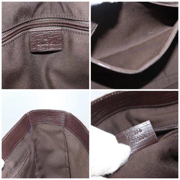 GUCCI GG Supreme Tote Bag PVC Beige Silver 141976 Auth bs28870 - Picture 15 of 16